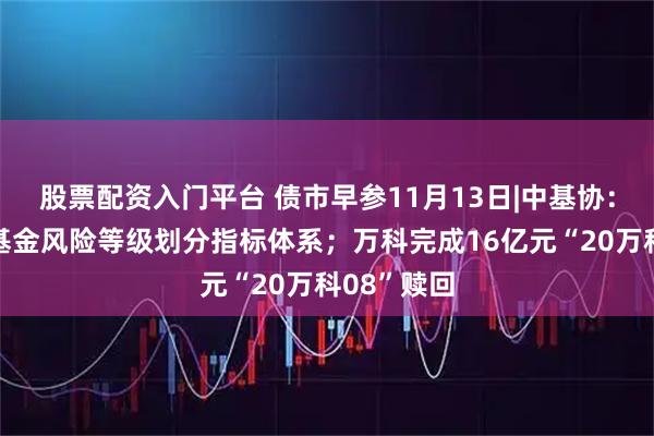 股票配资入门平台 债市早参11月13日|中基协：建立健全基金风险等级划分指标体系；万科完成16亿元“20万科08”赎回