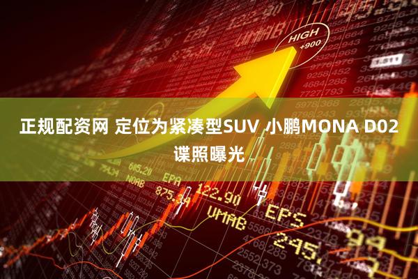 正规配资网 定位为紧凑型SUV 小鹏MONA D02谍照曝光